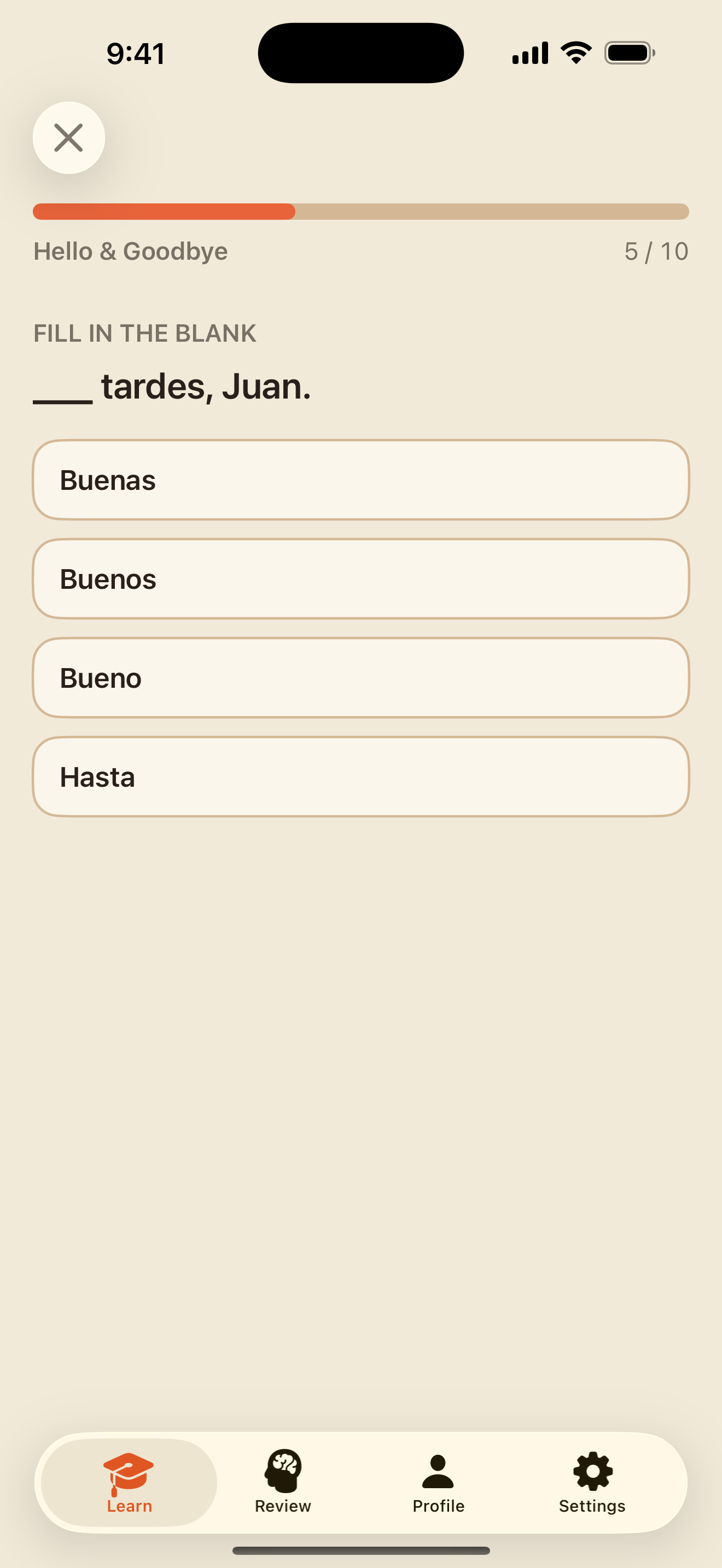 A fill-in-the-blank exercise